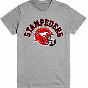 NWOT Calgary Stampeders Waves CFL Graphic Canadian Football Tee 2XL